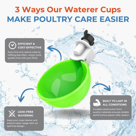 Lil'Clucker heavy-duty construction for long-lasting poultry hydration