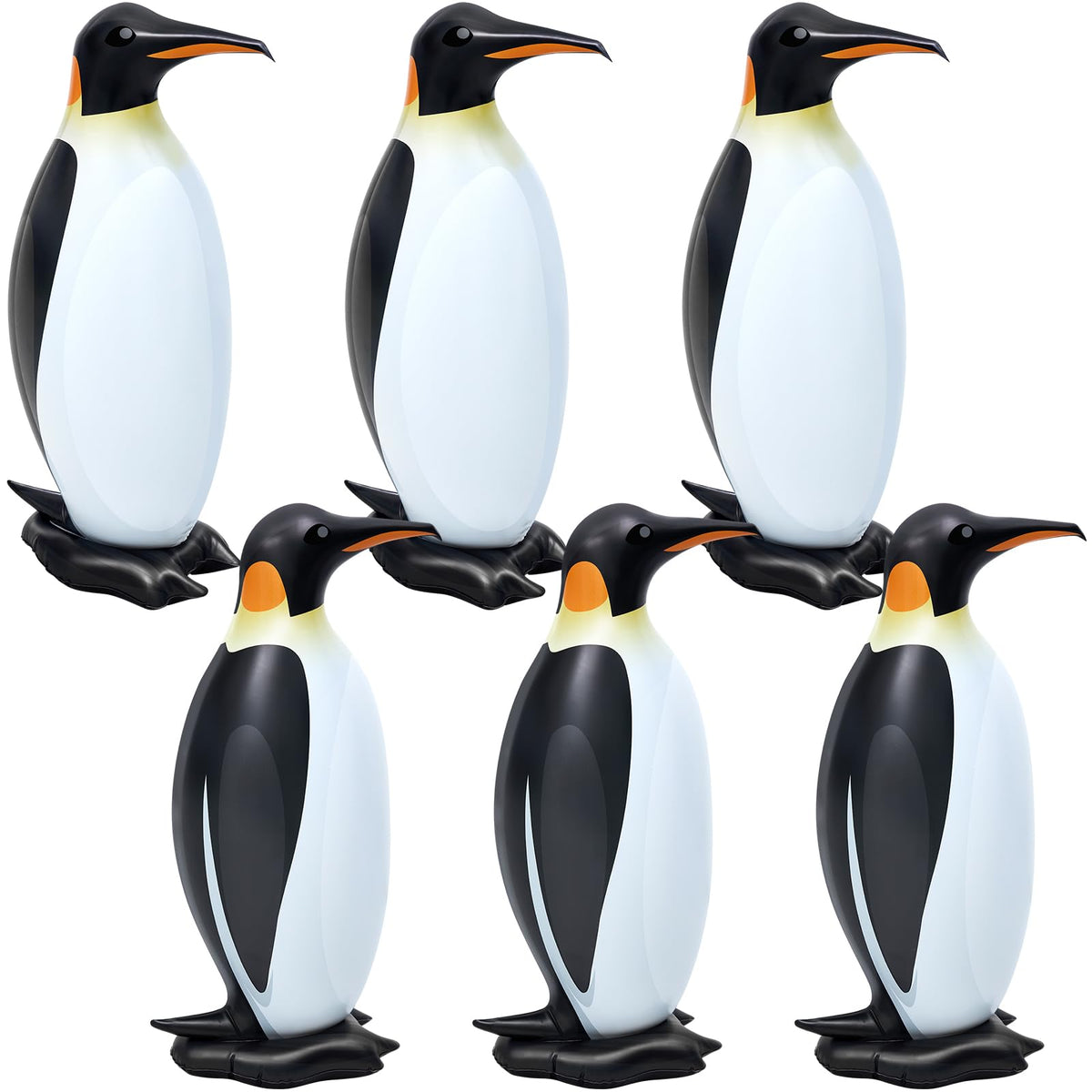 Liliful six-pack penguin decorations for pool party, festive and photogenic.