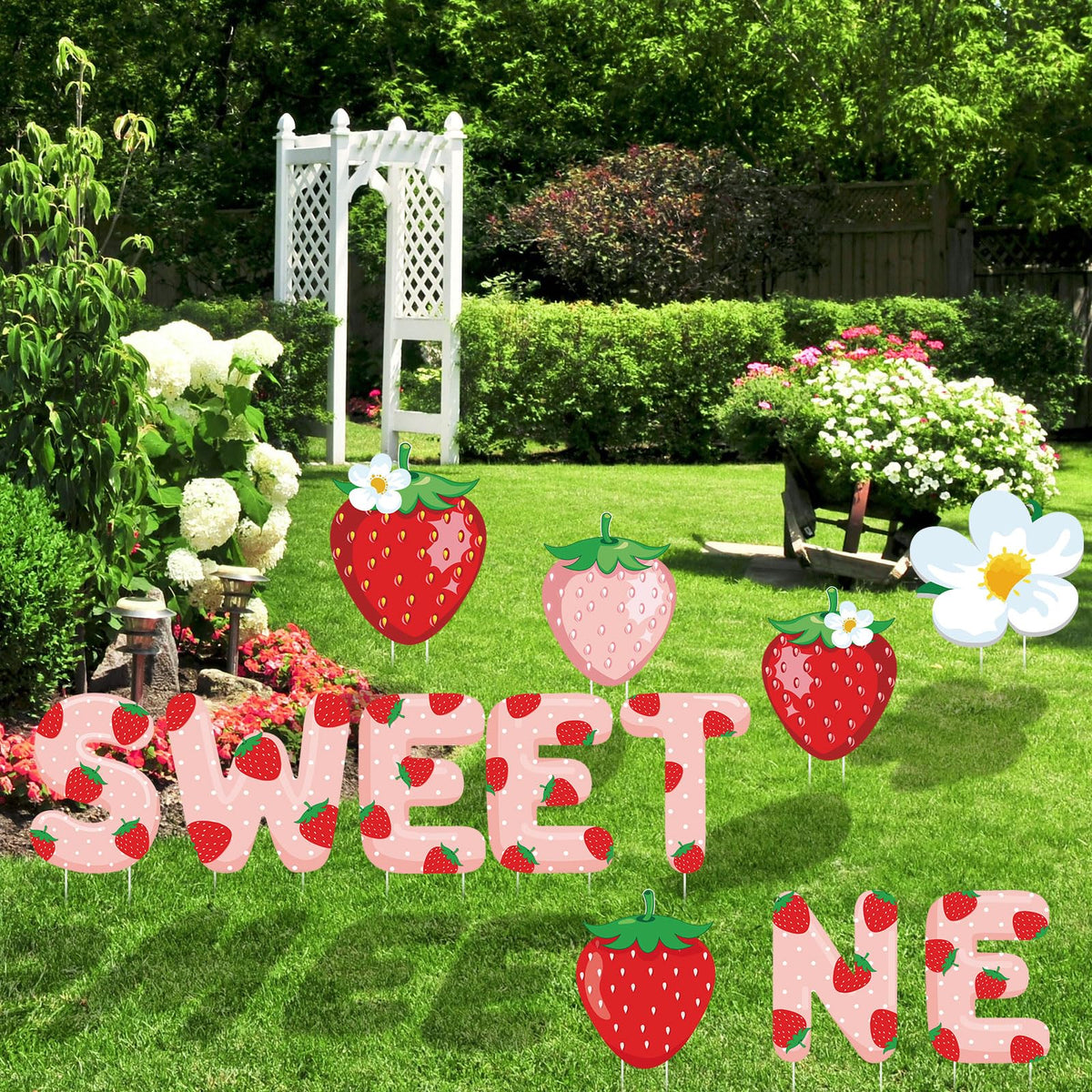Liliful weather-resistant plastic signs withstand wind, keeping party vibes intact