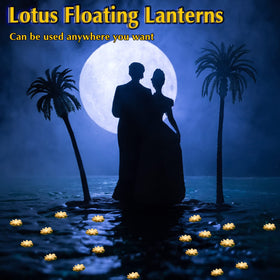 Liliful white lotus pond decor lights add subtle glow