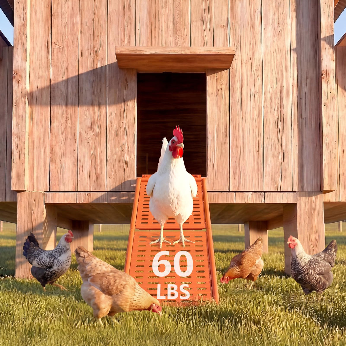 Lilyang compact storage-friendly design keeps the coop tidy.