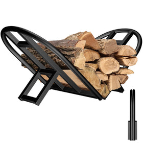 Lilybud Lily Firewood Rack folded design shows compact storage.