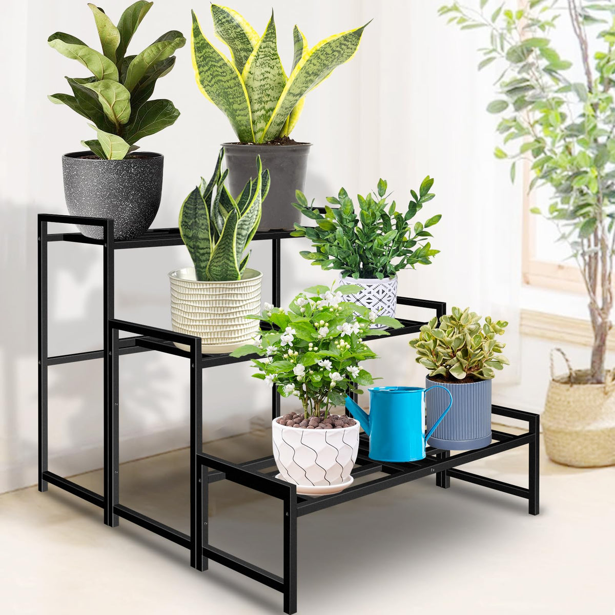Lilybud wrought iron decorative stand highlighting a classic garden display