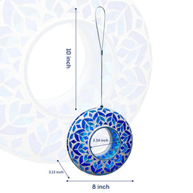 Lily's Home 10-inch wire hanging bird feeder offers easy installation in trees or hooks.