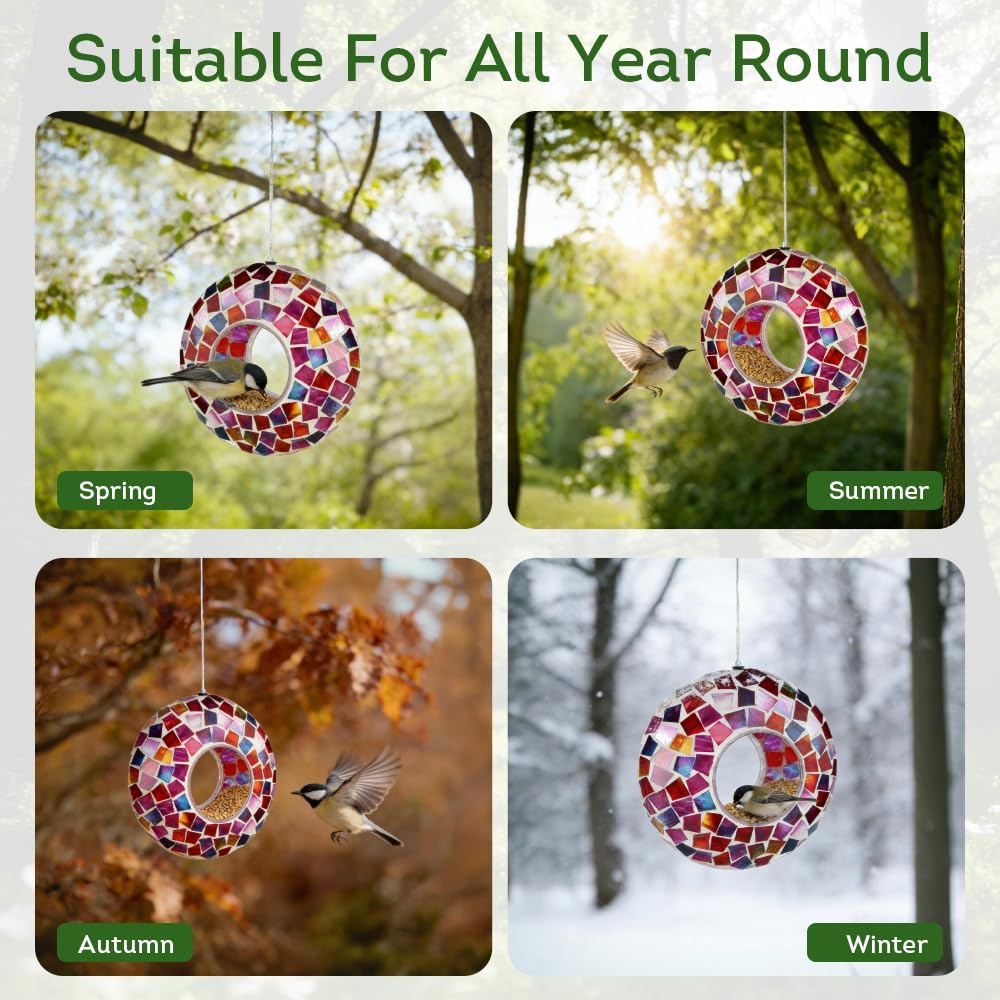 Lily's Home gift-worthy bird feeder for animal lovers elevates outdoor spaces.
