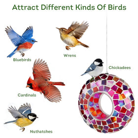 Lily's Home fly-through bird feeder design makes feeding quick and easy for birds.