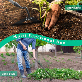Lilyvane carbon steel garden hoe resists bending under heavy duty use