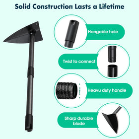 Lilyvane detachable handle design for compact storage and transport.