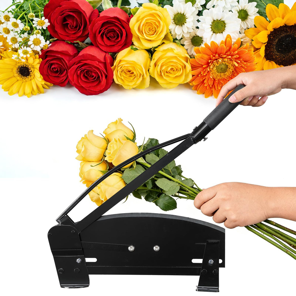 Lilyvane Flower Cutter with 14-inch blade for precise fresh-stem cuts