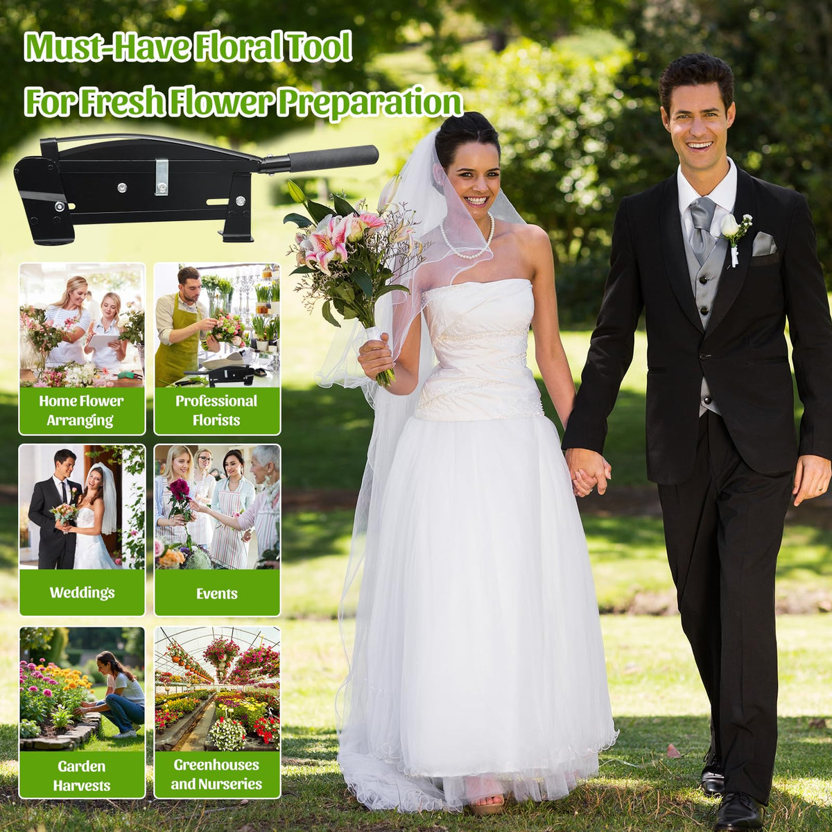 Lilyvane Flower Cutter with ergonomic grip reduces fatigue