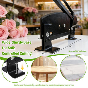 Durable stainless-steel frame of Lilyvane Flower Cutter in use