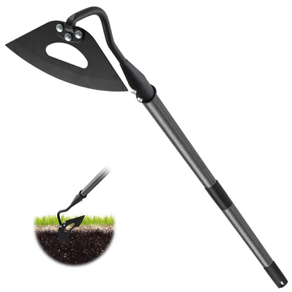 Lilyvane Garden Hoe with 55-inch handle for quick weed removal