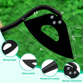 Lilyvane multifunction garden hoe loosens soil and digs small holes