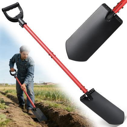 Lilyvane Garden Shovel with 12-inch narrow spade for precise trenching