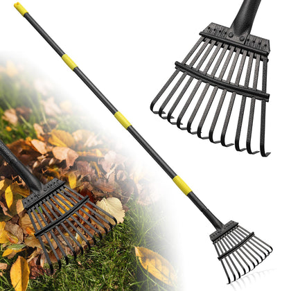 Lilyvane Leaf Rake head 8.5 inches for easy lawn debris collection.