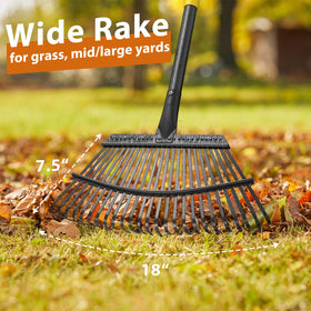 Lilyvane rake assembly is quick and tool-free.