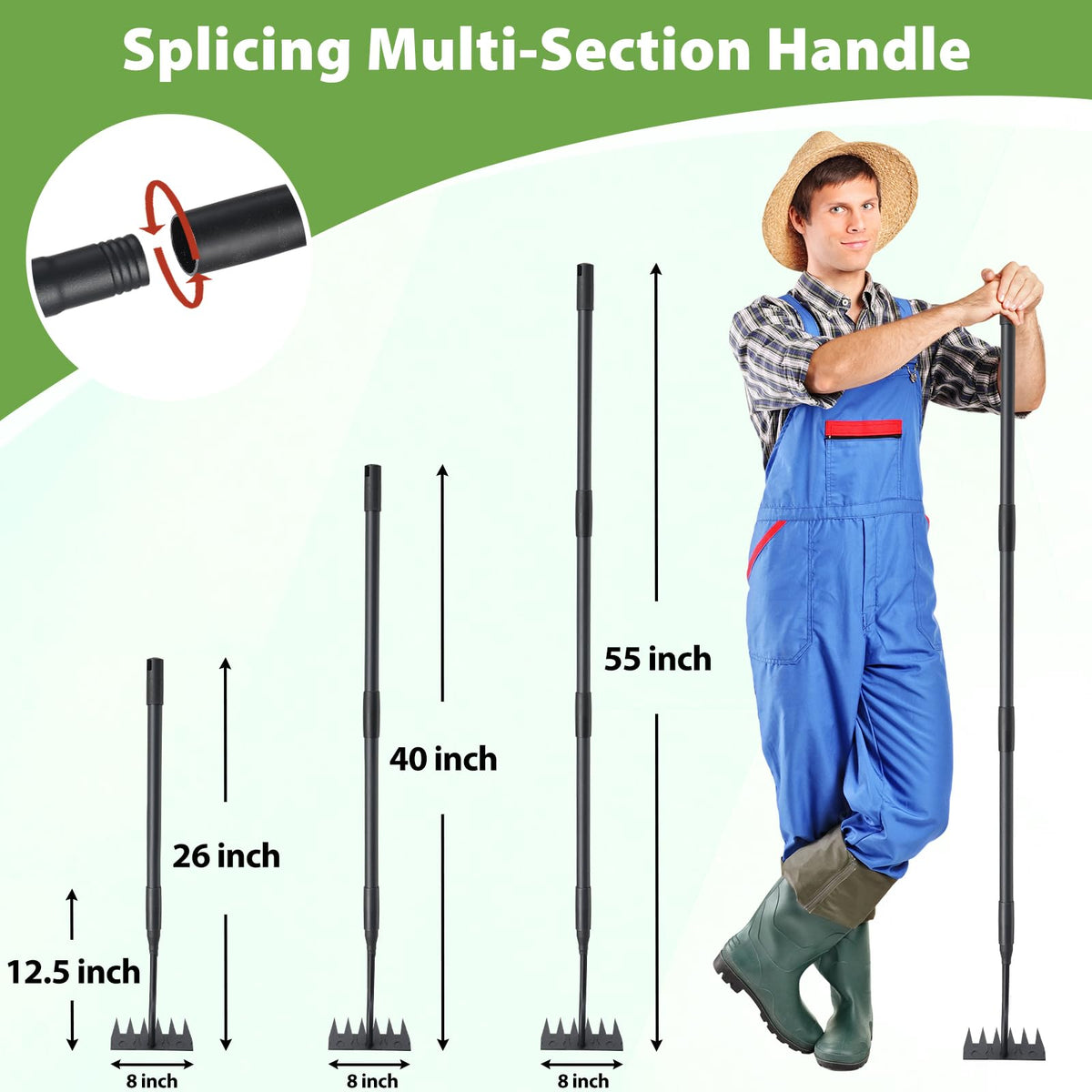 Lilyvane rustproof coating on handle for long-lasting garden tool.