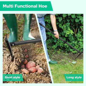 Lilyvane triangle heavy-duty hoe blade for breaking tough soil and roots.