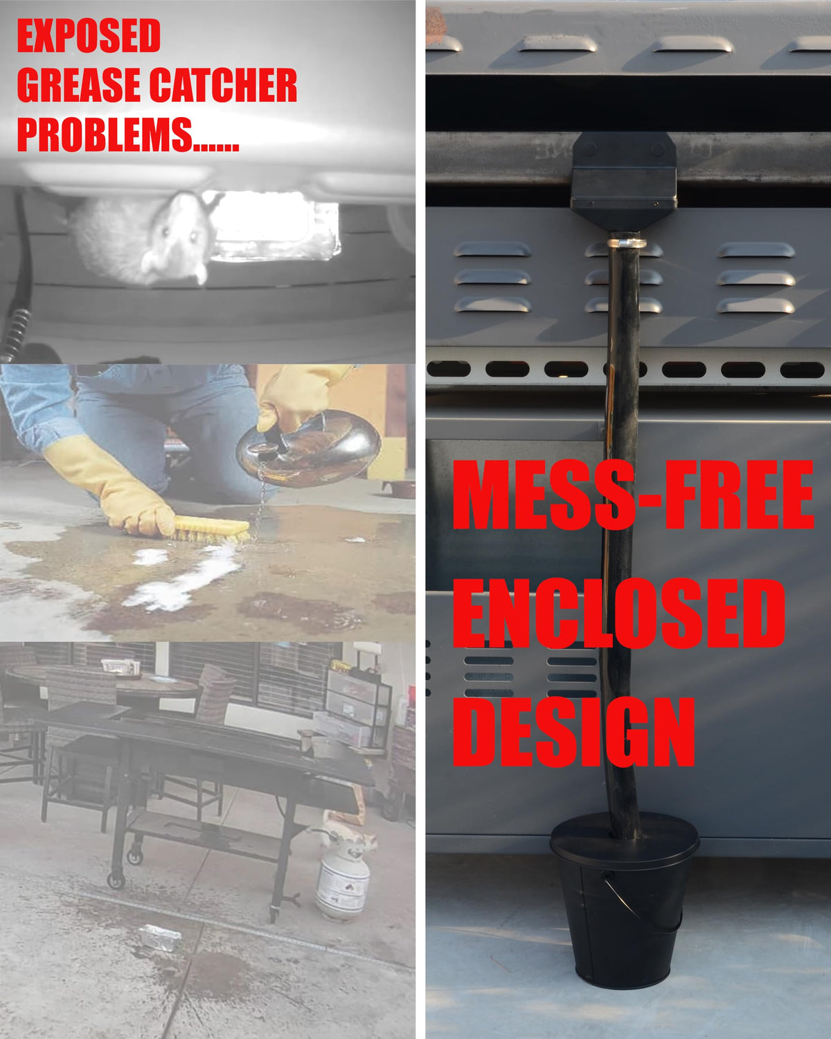 LimeCare grease funnel magnets hang securely on the grill for easy access