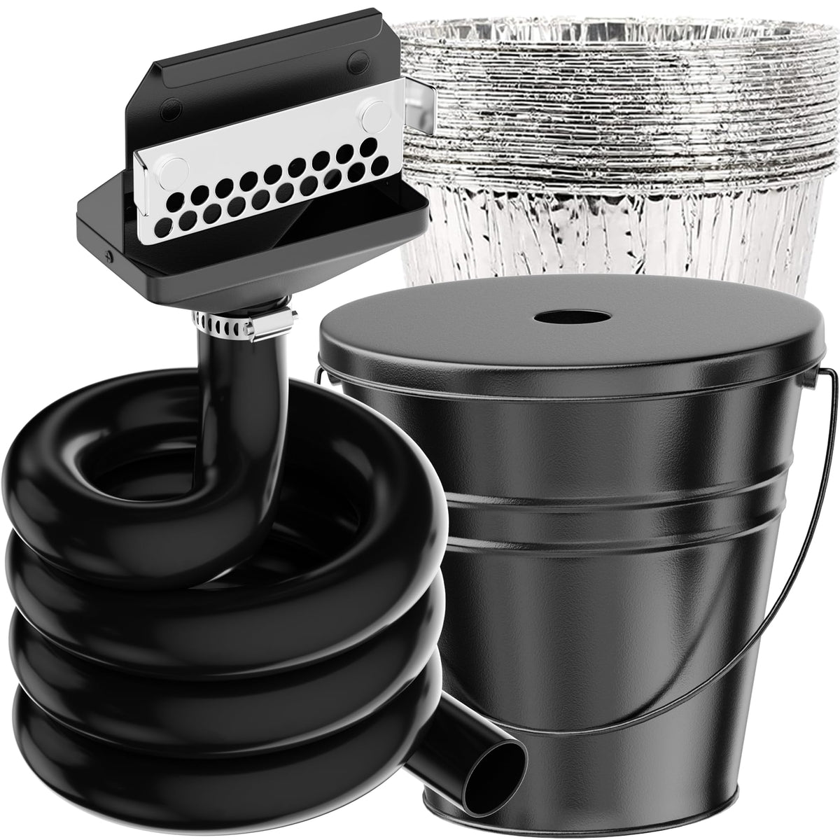 LimeCare grease funnel rear gate keeps drips controlled during grilling