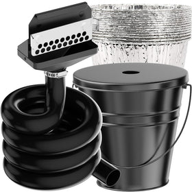 LimeCare grease funnel rear gate keeps drips controlled during grilling