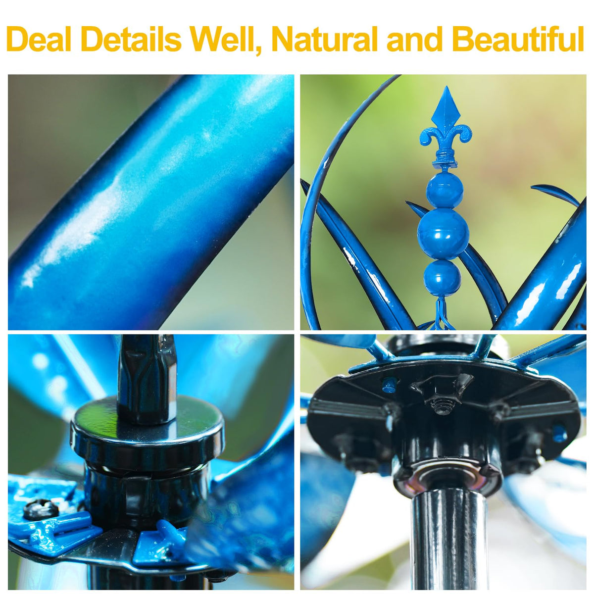 LimeHill wind spinner is hand-painted and UV-treated to resist fading.