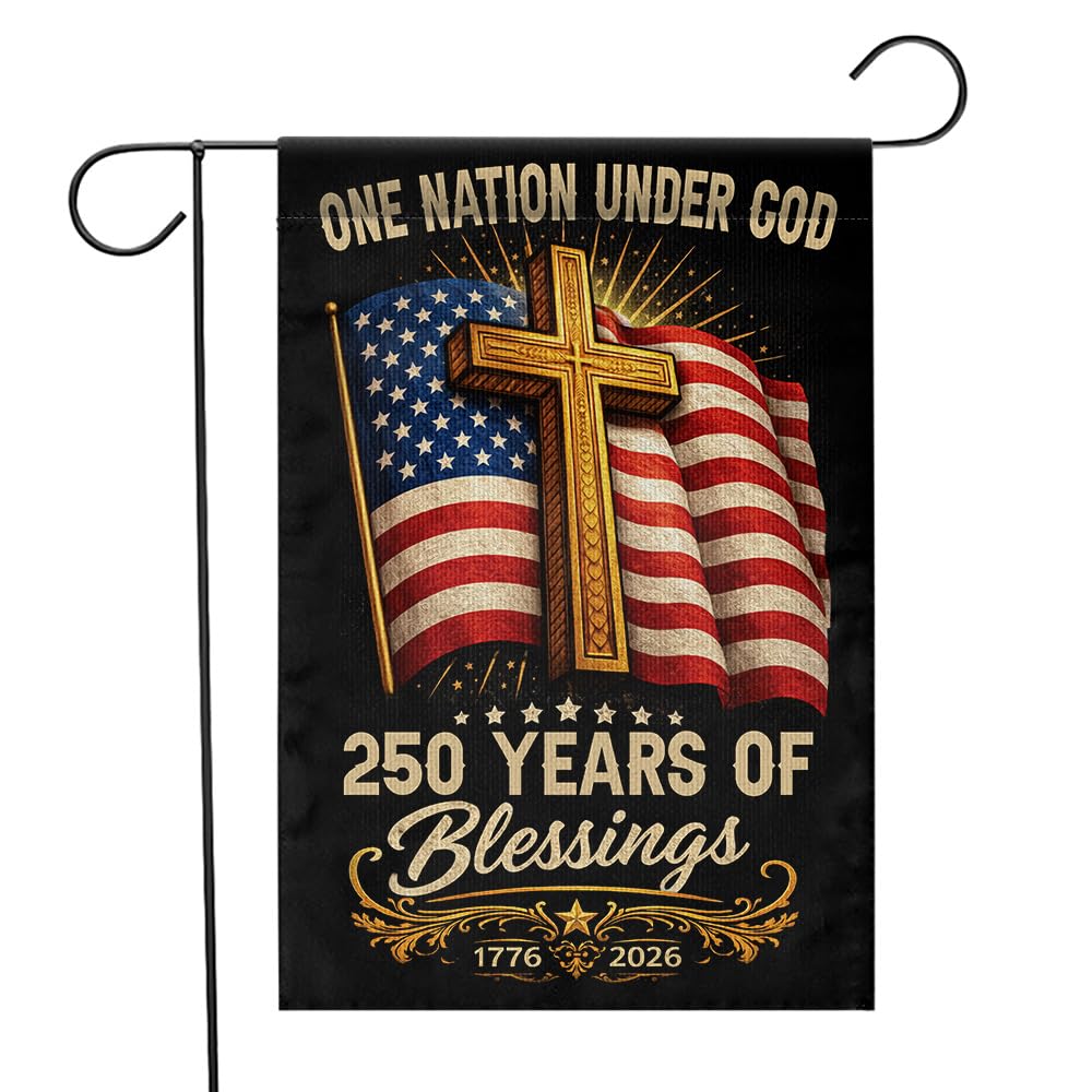 Limima Blessings 250 Anniversary flag front view for outdoor yard display