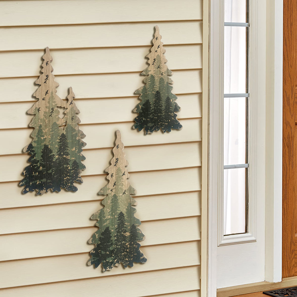 Limygus woodland wall art adds warmth to living room walls