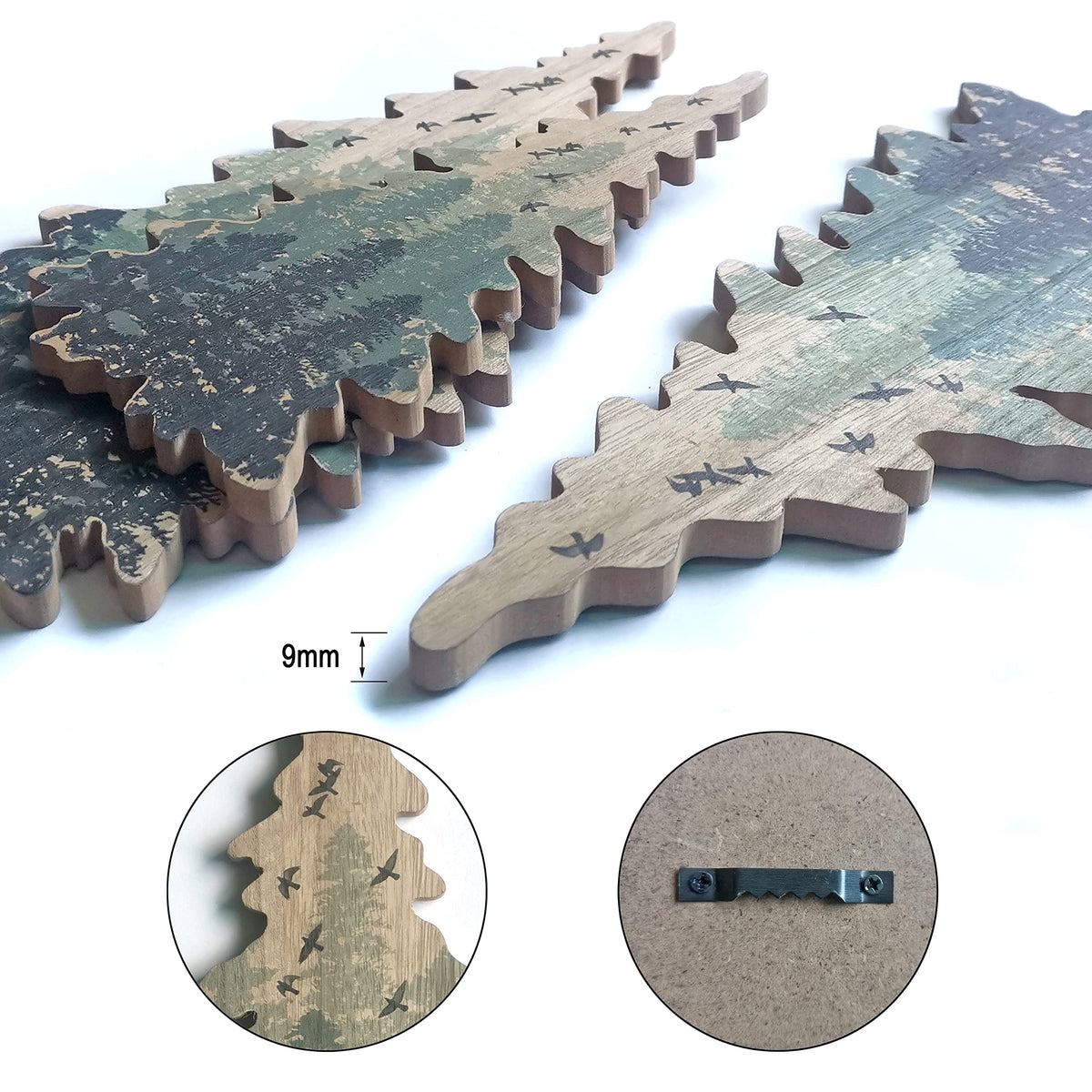 Limygus woodland wall art brings rustic charm to office or kitchen walls