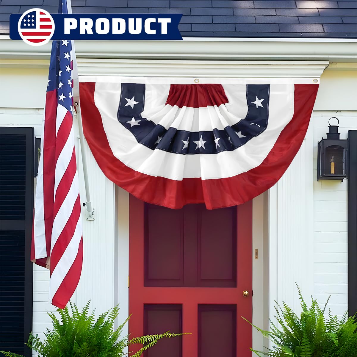LinaGarten brass grommets provide easy, secure mounting for flags.