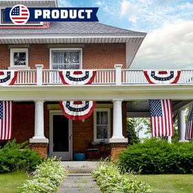 LinaGarten deck or fence display with pleated fan style.