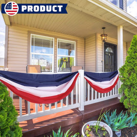 LinaGarten fade-resistant patio bunting adding year-round curb appeal