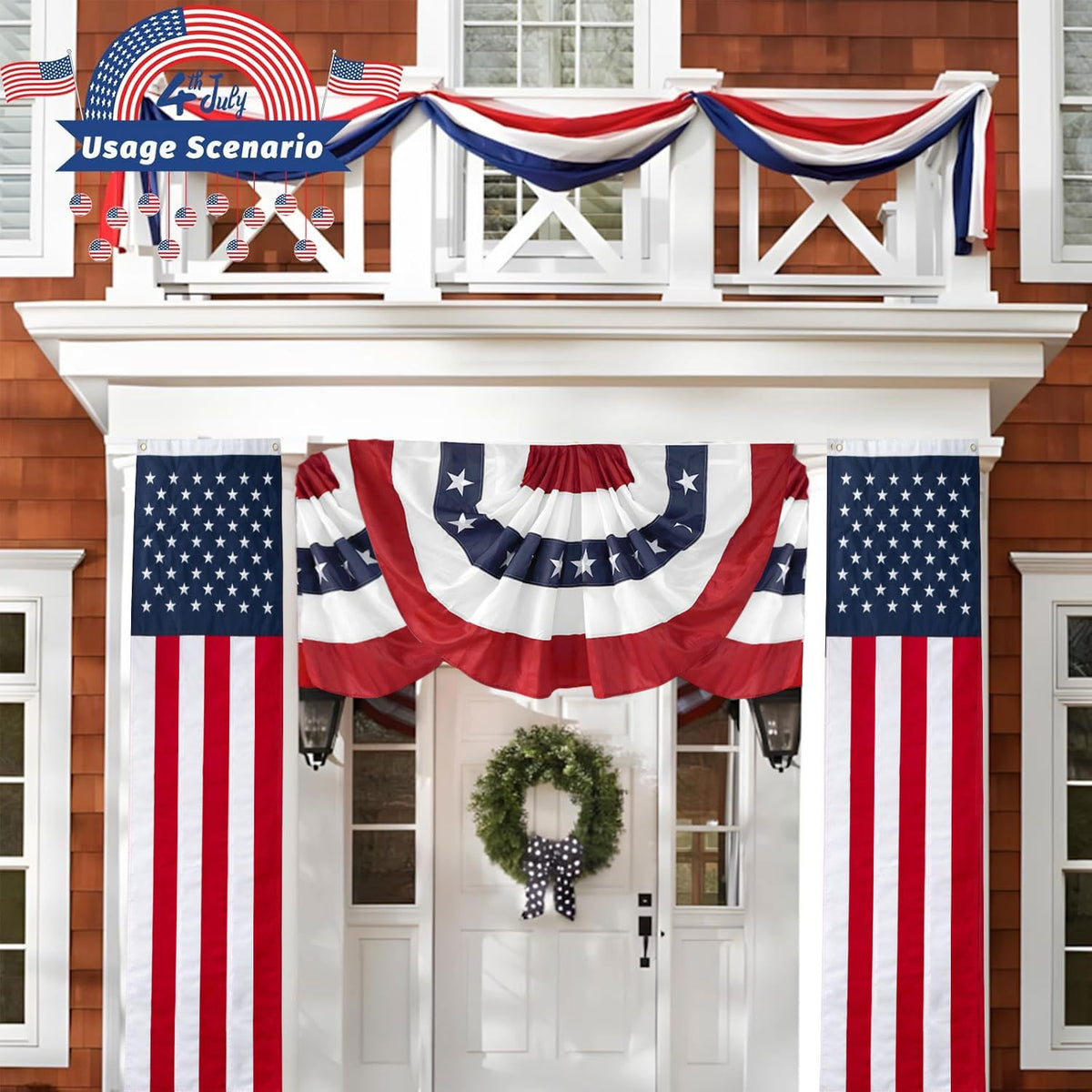 LinaGarten patriotic banner ideal for Memorial Day or 4th of July