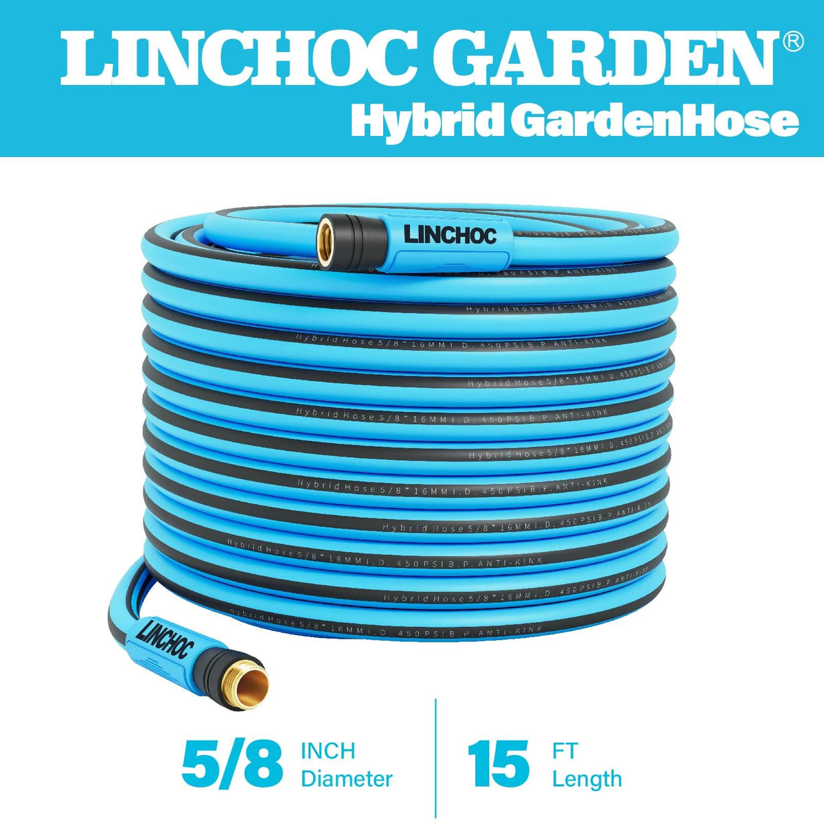 LINCHOC GARDEN 450 PSI burst strength for heavy-duty tasks