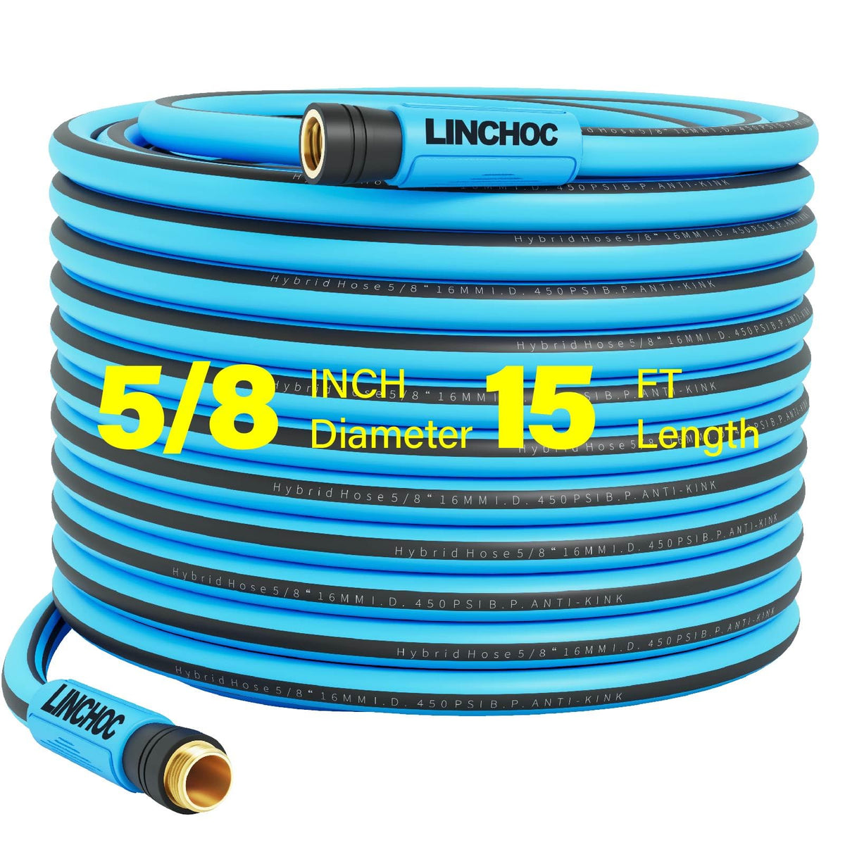 LINCHOC GARDEN hybrid hose anti-kink design for smooth watering