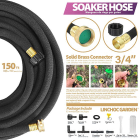 LINCHOC GARDEN Soaker Hose connectors enabling extended reach