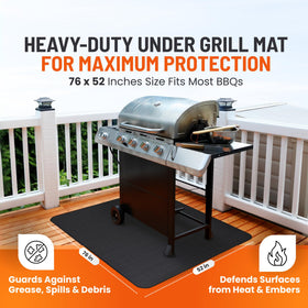 Linda's Essentials foldable grill mat for simple storage when not in use