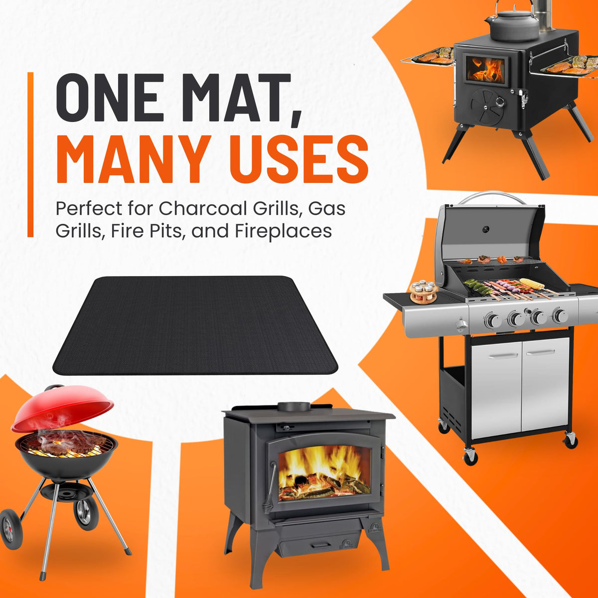 Linda's Essentials grease protection mat prevents stains on decks
