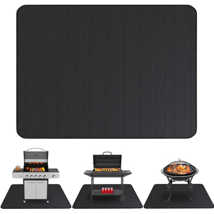 Linda's Essentials under-grill-mat 76x52 protects decks from grease and spills