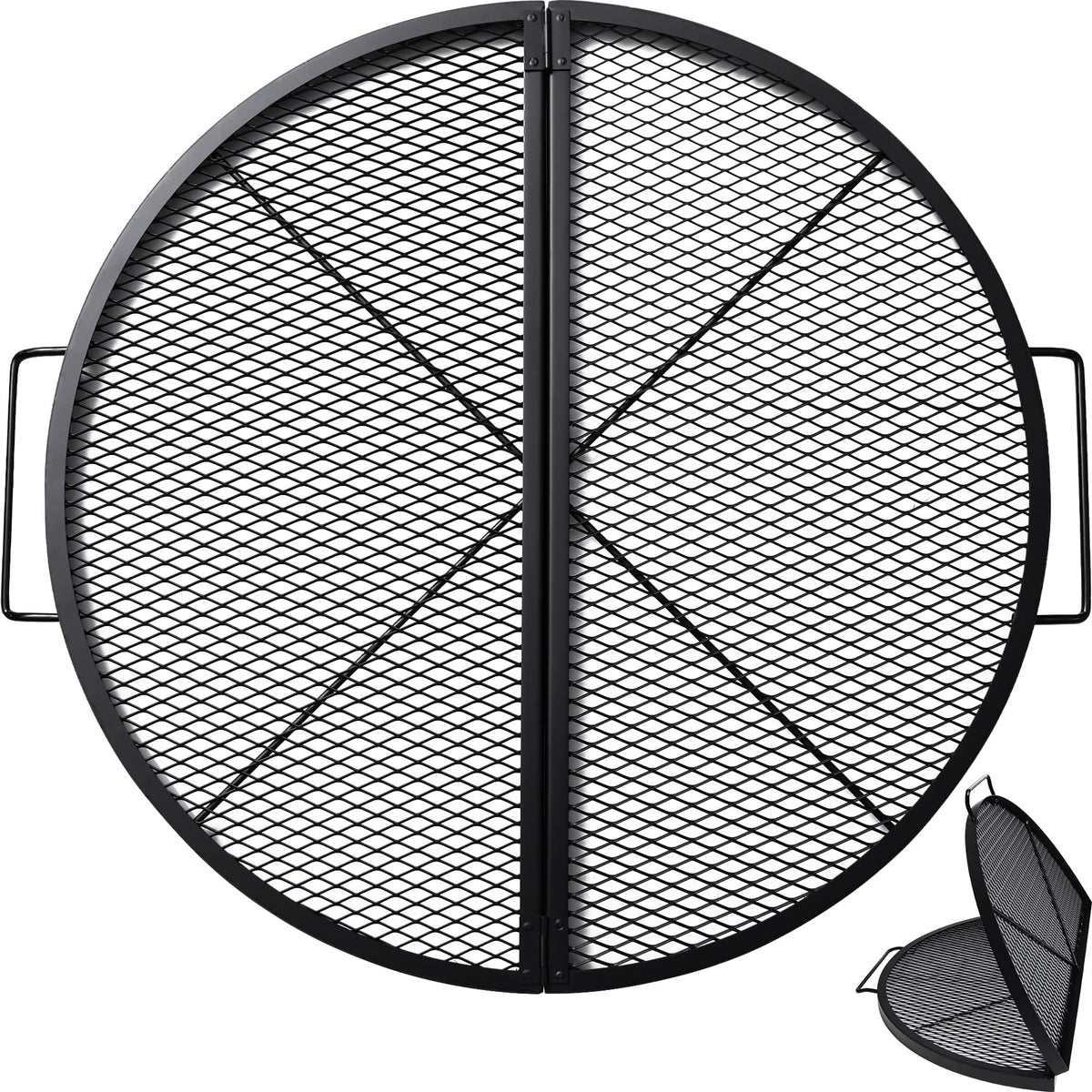 Lineslife 36-inch X-Marks grill diameter for large gatherings and even heat distribution.