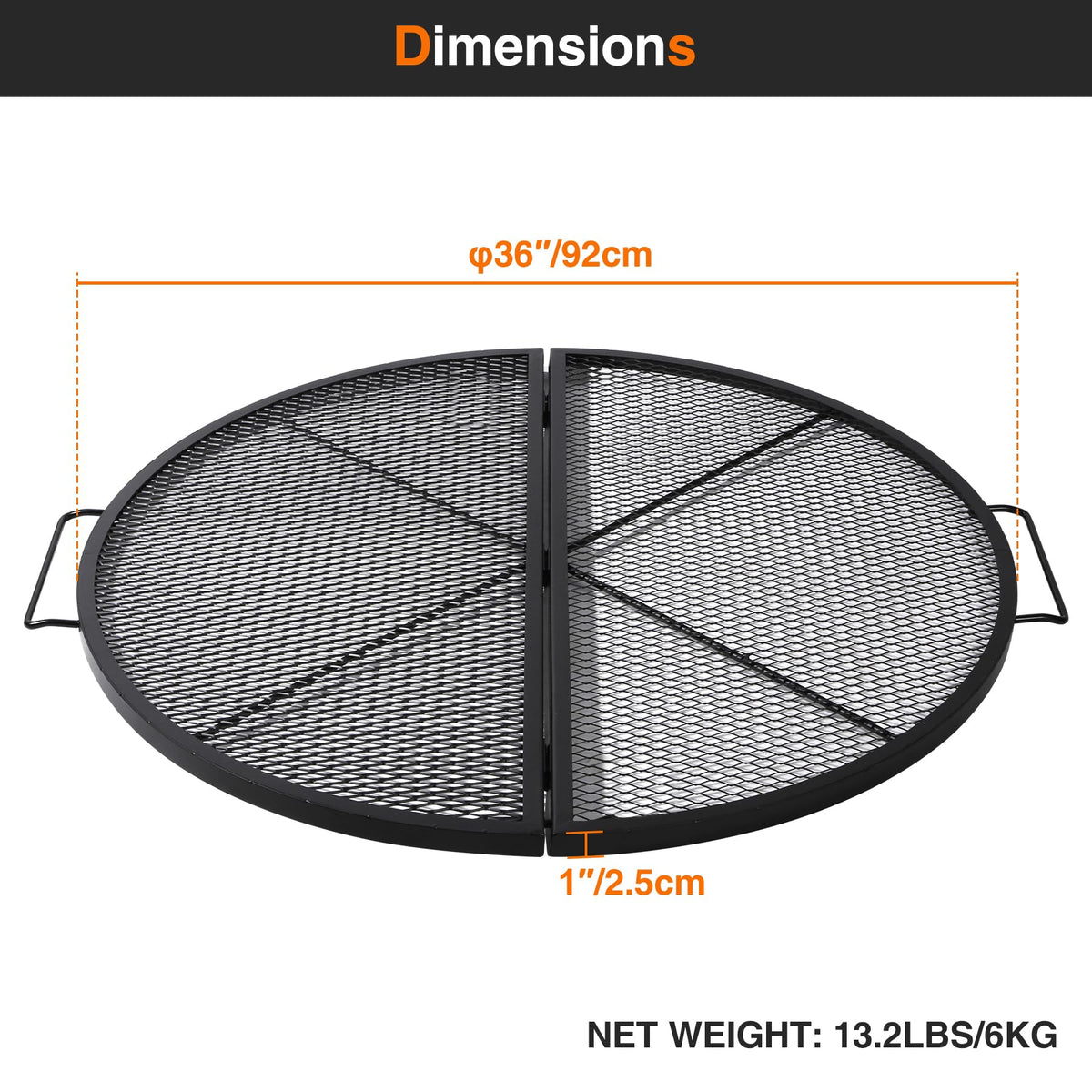 Lineslife diamond mesh heat distribution design promotes even cooking and crisp sear marks.