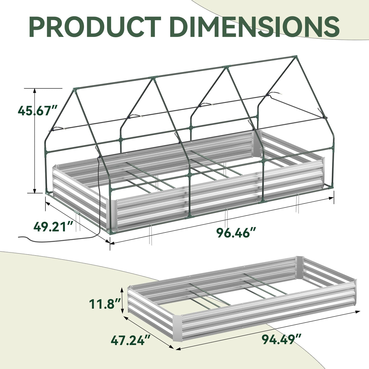 Lineware open-bottom garden bed enables natural drainage and deeper root growth.