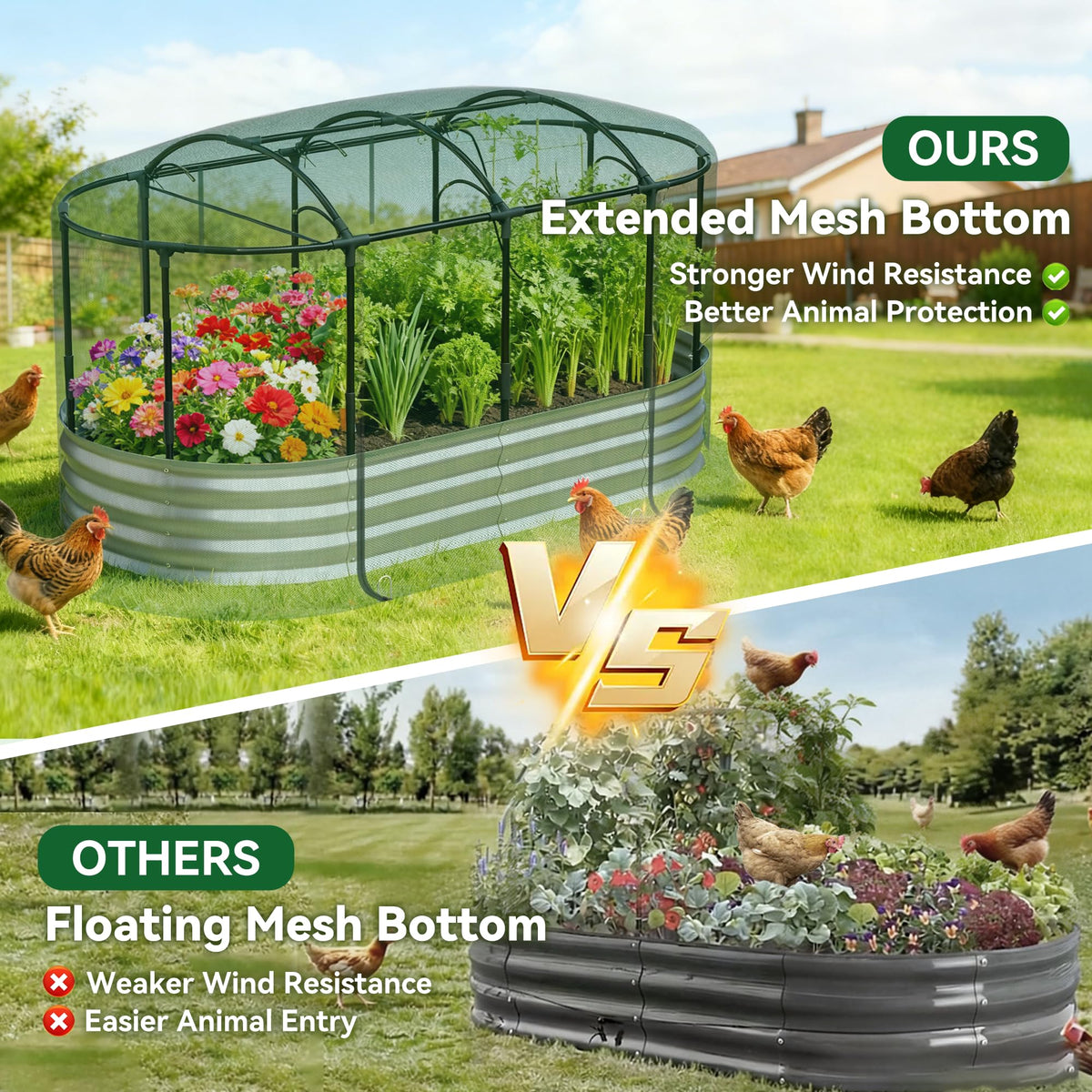 Lineware raised bed 6x3x1 ft fits compact garden layouts
