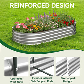 Lineware raised bed elevated look keeps a tidy patio garden