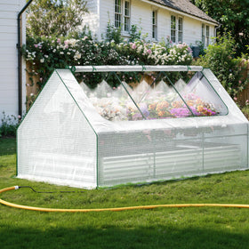 Lineware raised garden bed with self-watering system for consistent hydration.