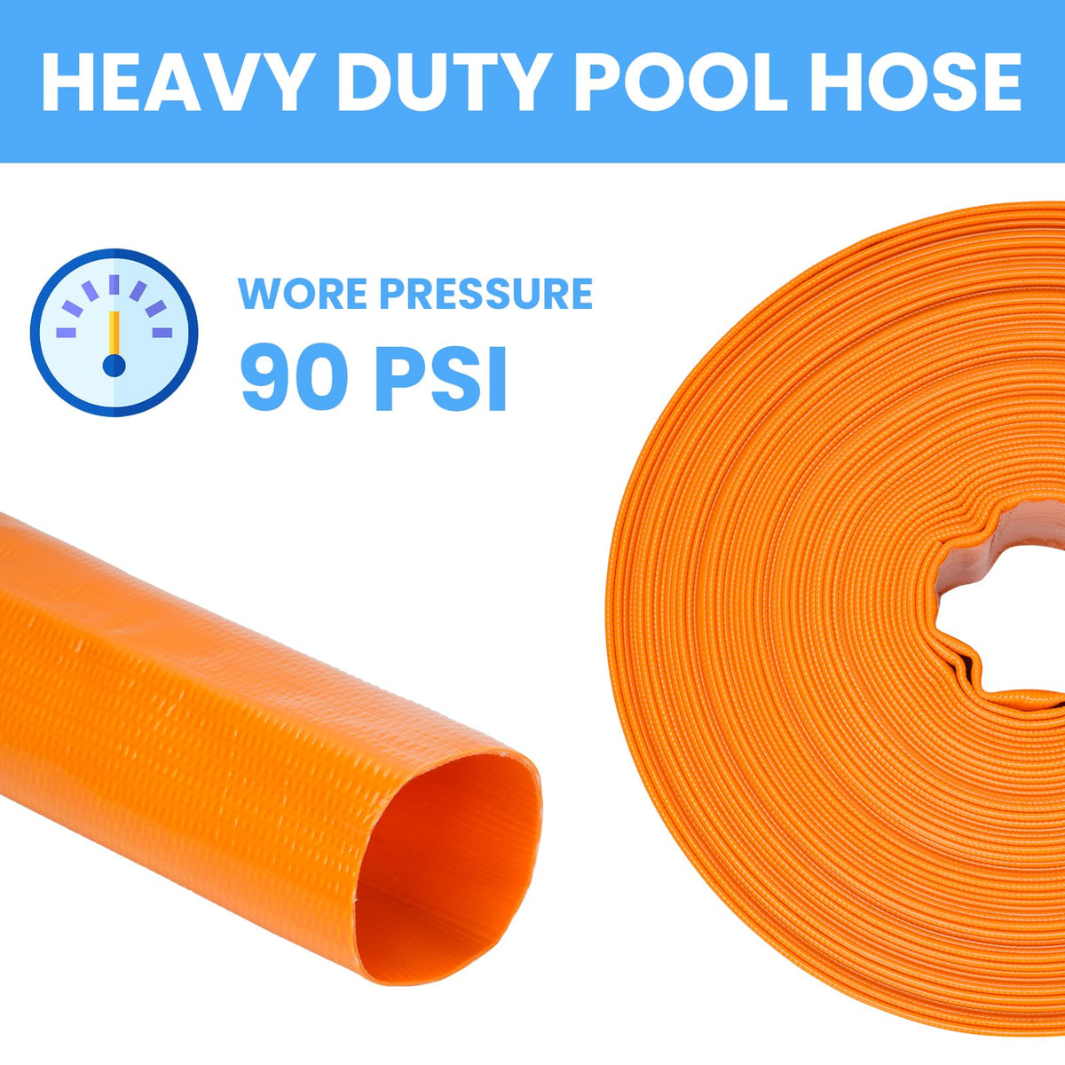 LINEX versatile backwash hose suits pools, ponds, irrigation, and drainage projects