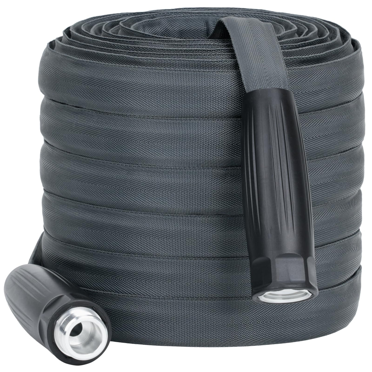 LINEX lightweight 25 ft hose demonstrates flexibility for easy reach and compact storage.