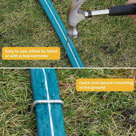 LINEX hose rolled for storage, ready for next watering