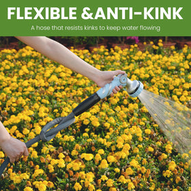 LINEX metal connectors ensure secure faucet attachment and durability.
