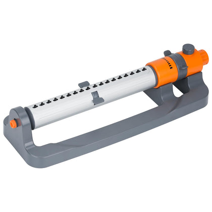 LINEX Oscillating Sprinkler with 18 nozzles providing even yard coverage